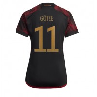 Nemecko Mario Gotze #11 Vonkajší Ženy futbalový dres MS 2022 Krátky Rukáv